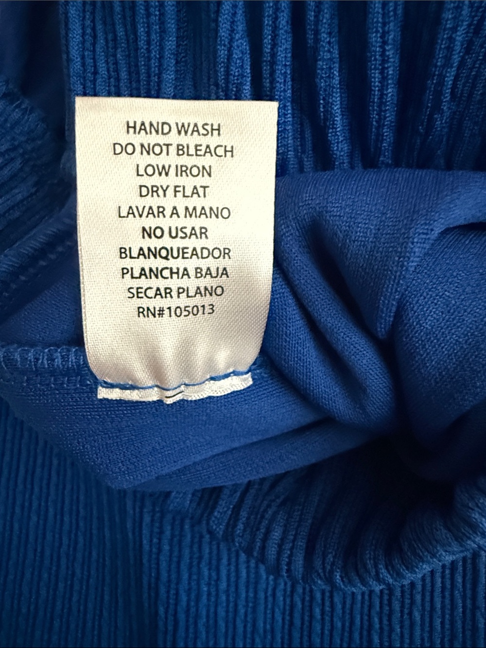 Dear Scarlett Ribbed Royal Blue Ankle Pants - Picture 4 of 5